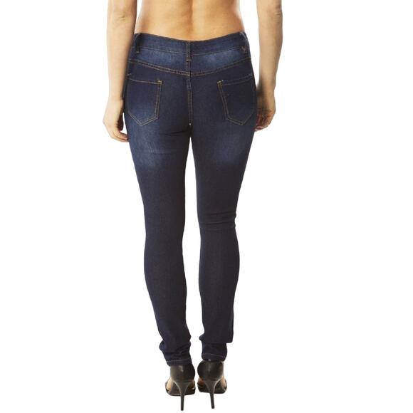 YRL Fantasy Blue Denim Skinny Jeans Size 15 - Picture 2 of 5